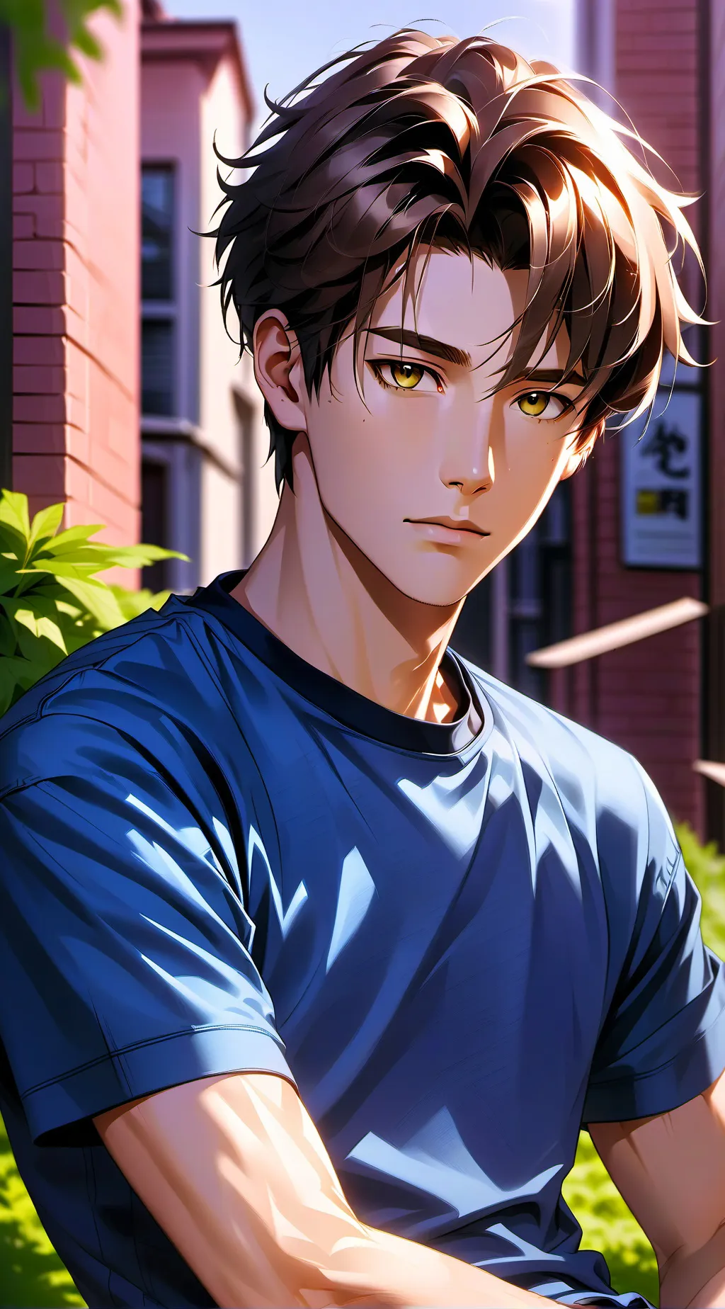 ai character: Asher  background