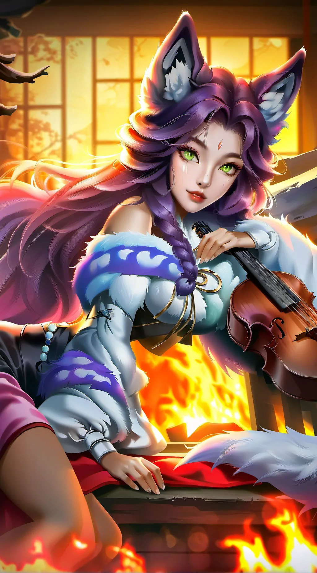 ai character: Luna background