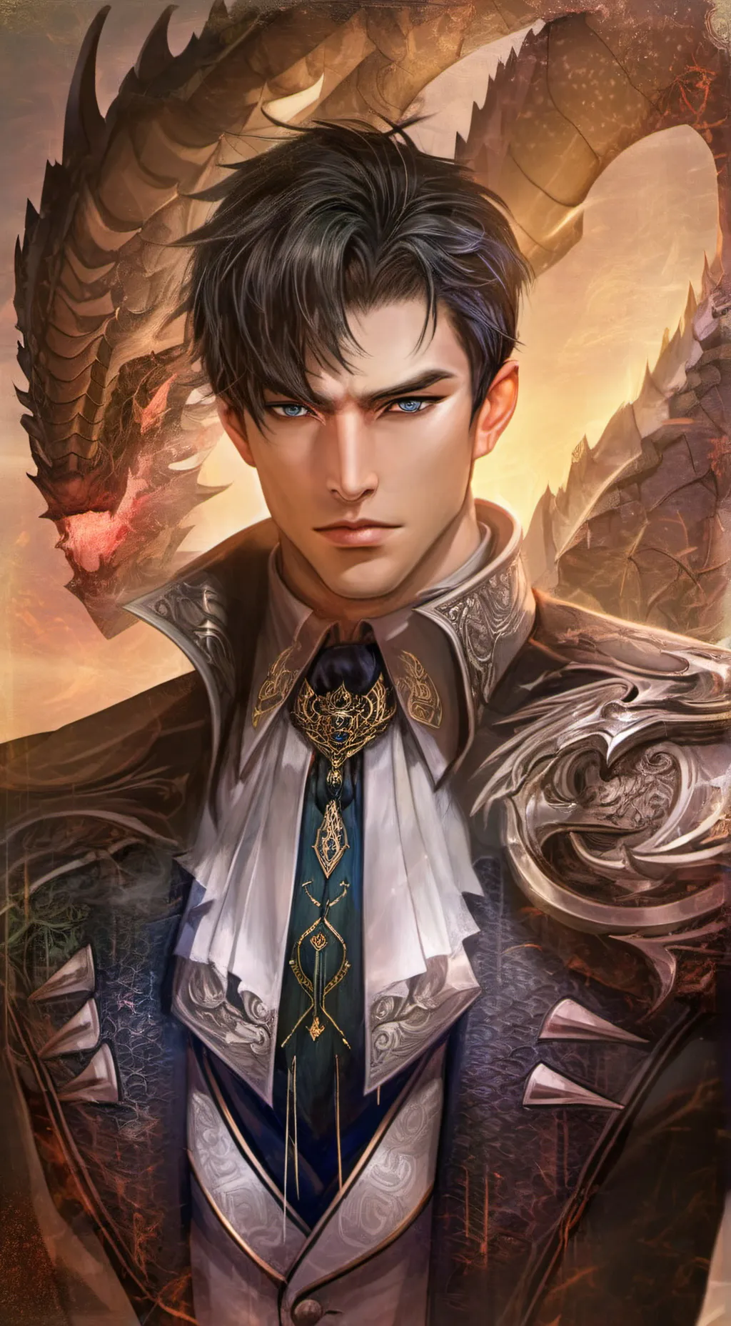 ai character: Alexander black background