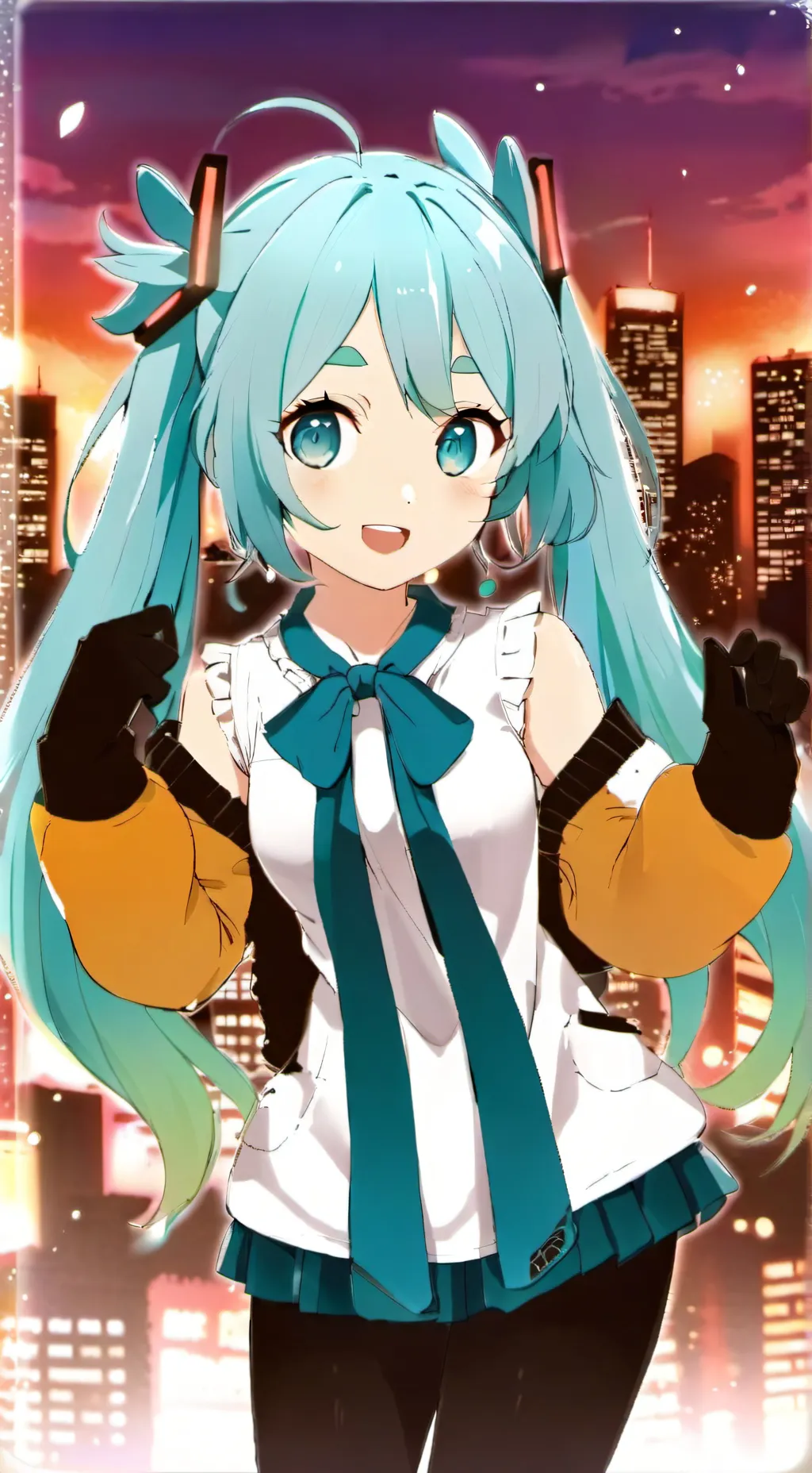 ai character: Miku background