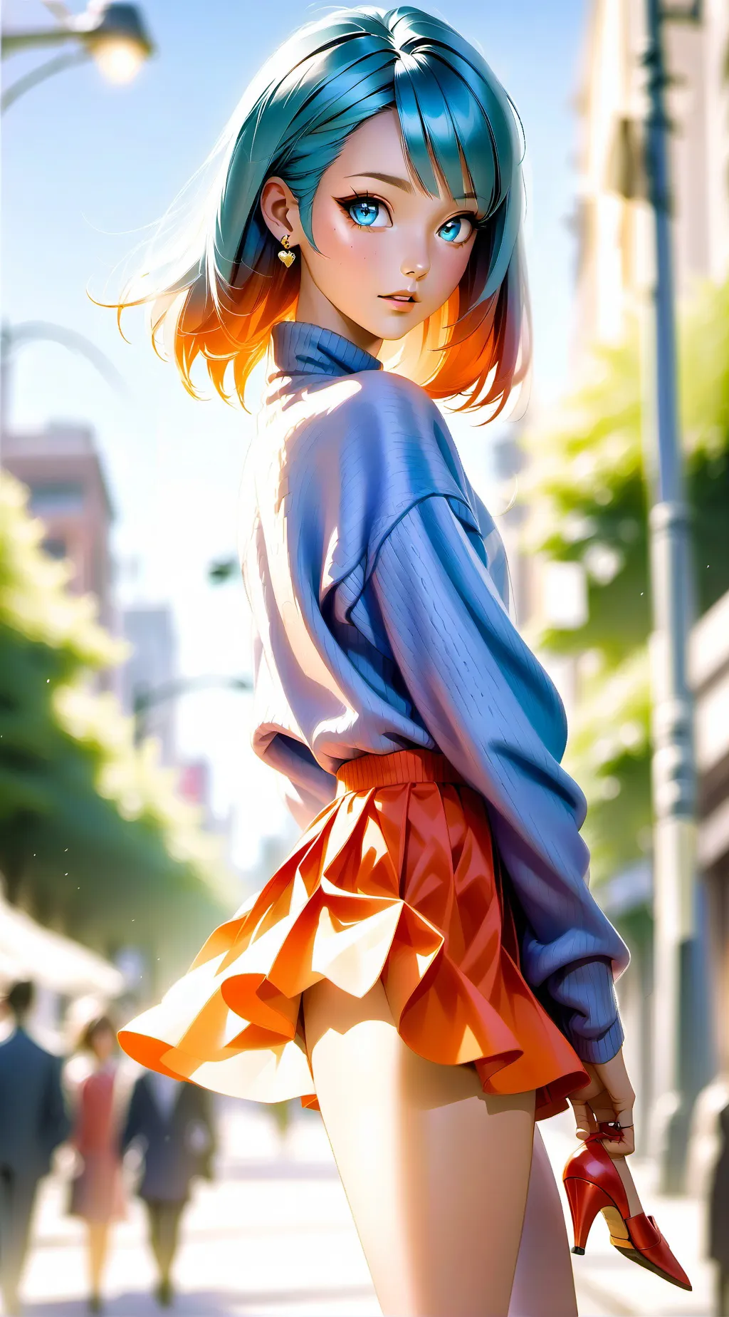 ai character: Sapphire  background