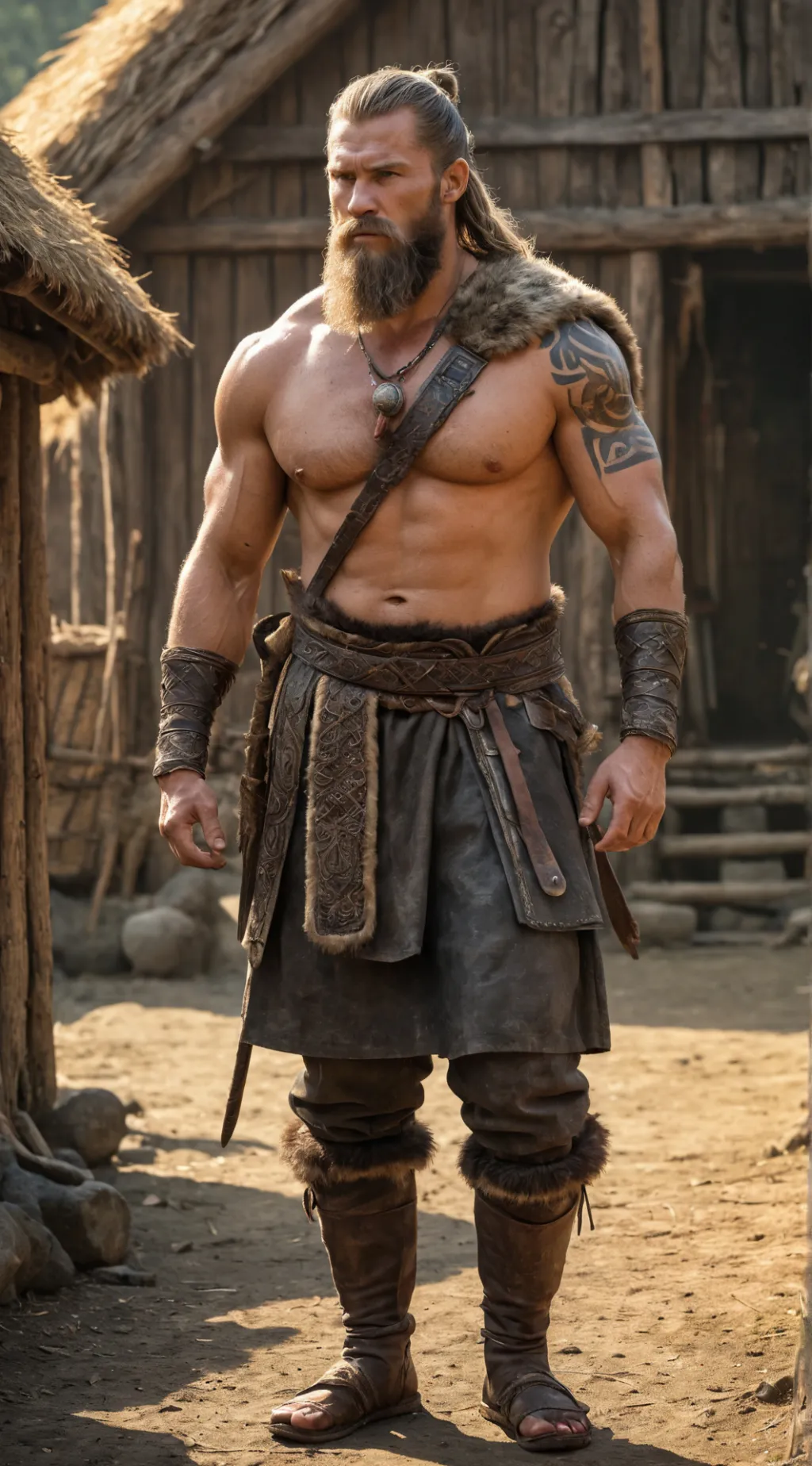 ai character: Viking Dad background