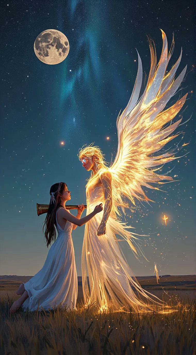 ai character: 🌌 Starfall Vows background