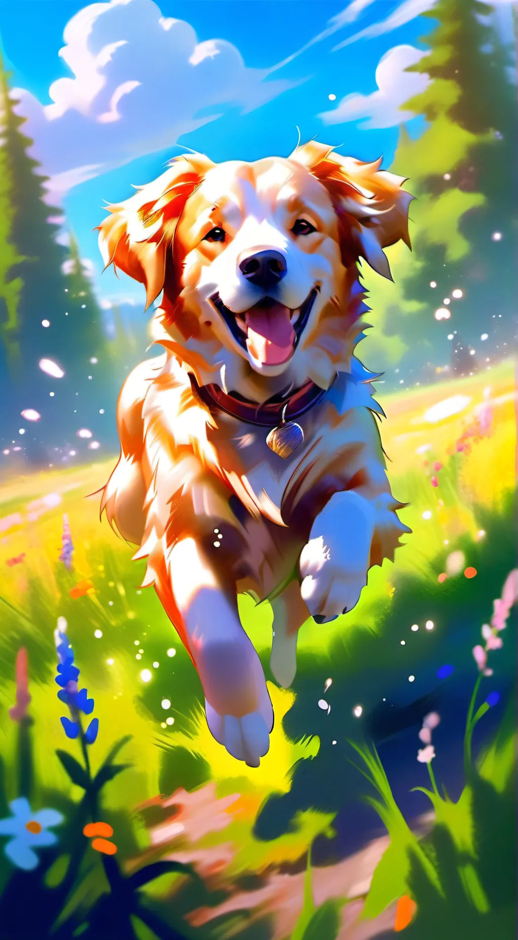 ai character: love that dog background