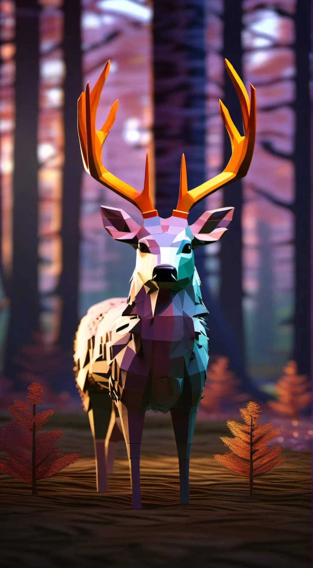 ai character: 99 nights forest background