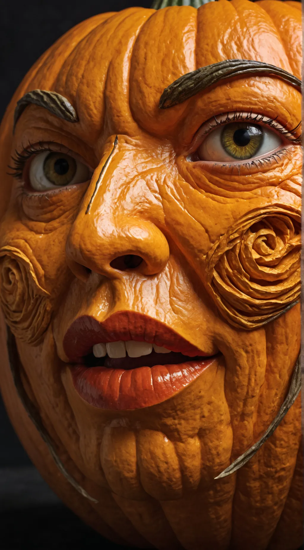 ai character: Marylin Jack-o-lan background