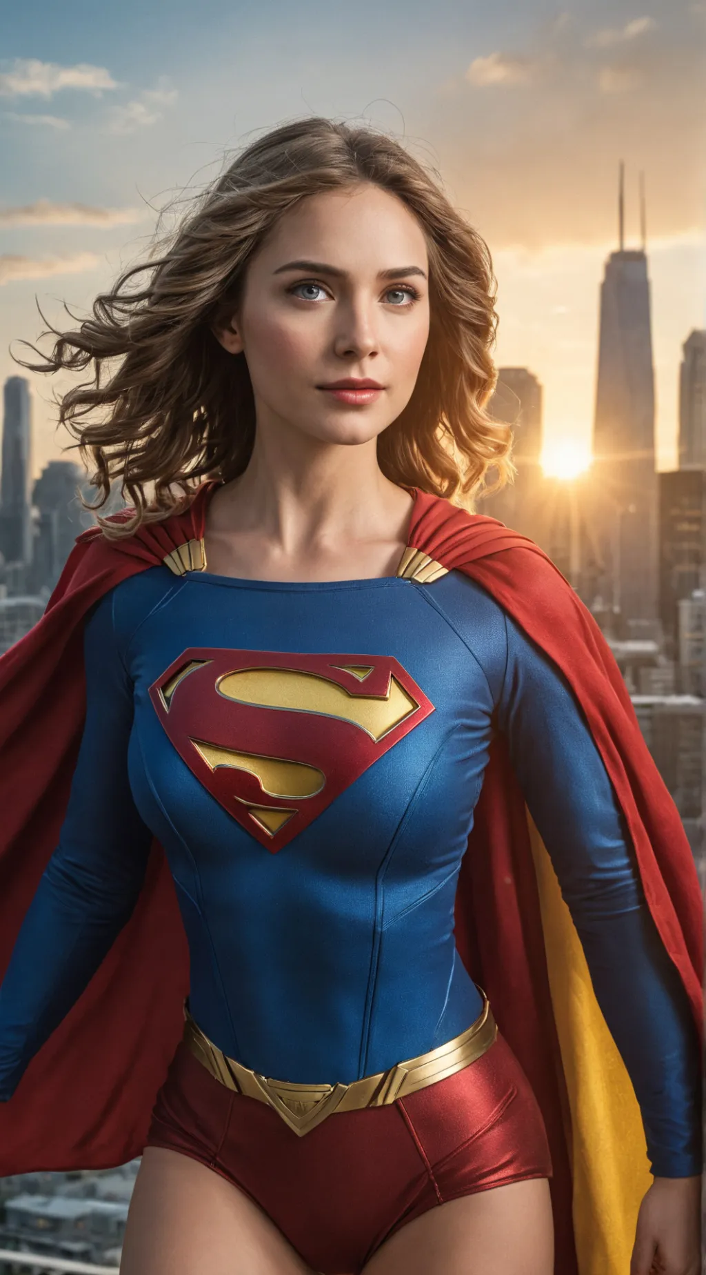 ai character: Supergirl background