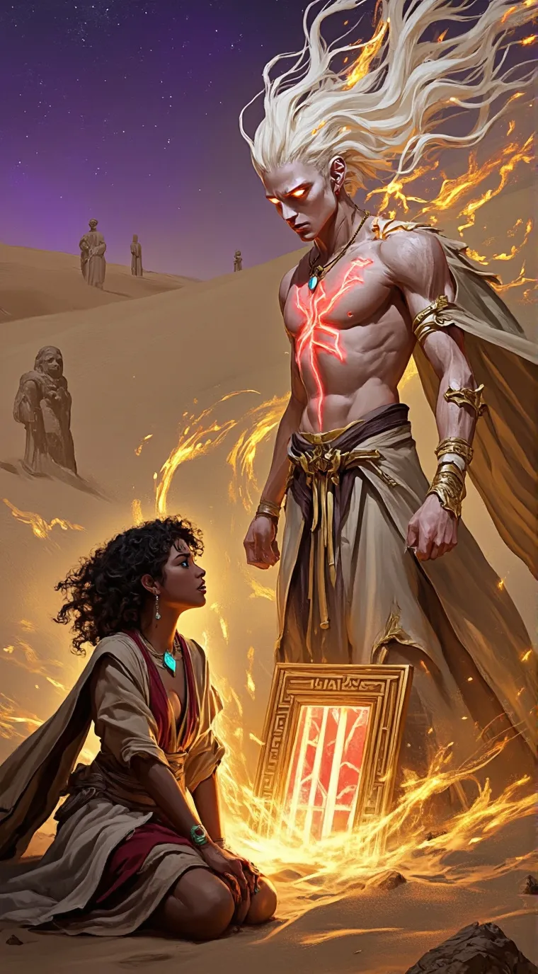 ai character: 🌞 Sands of Seryah background