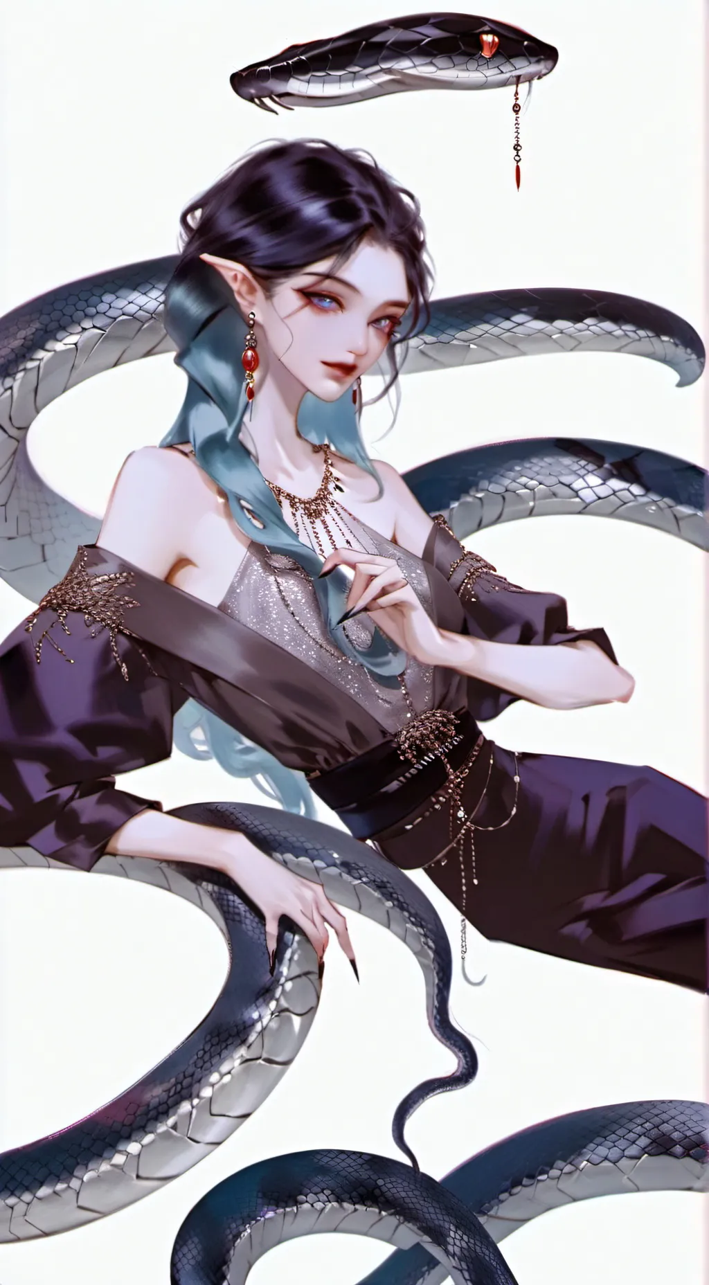 ai character: Serpentine Hypno Spirit background