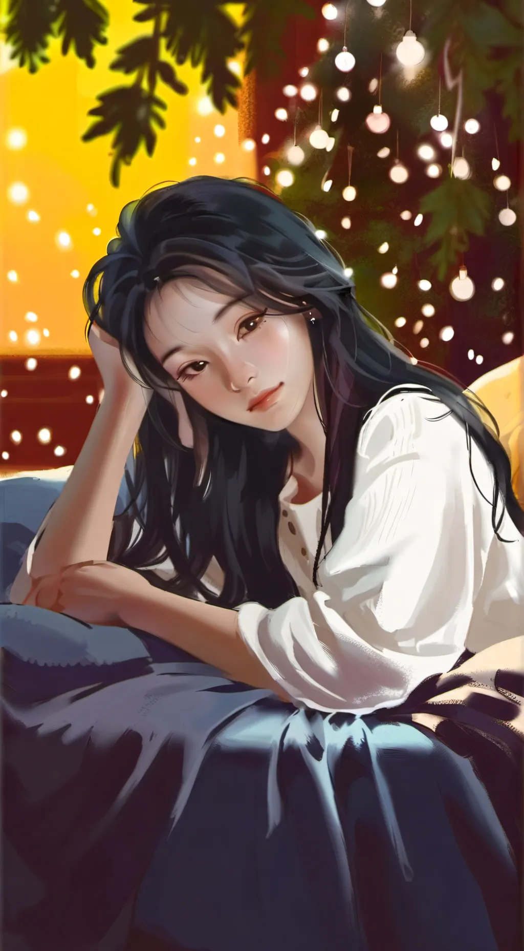 ai character: Luna background