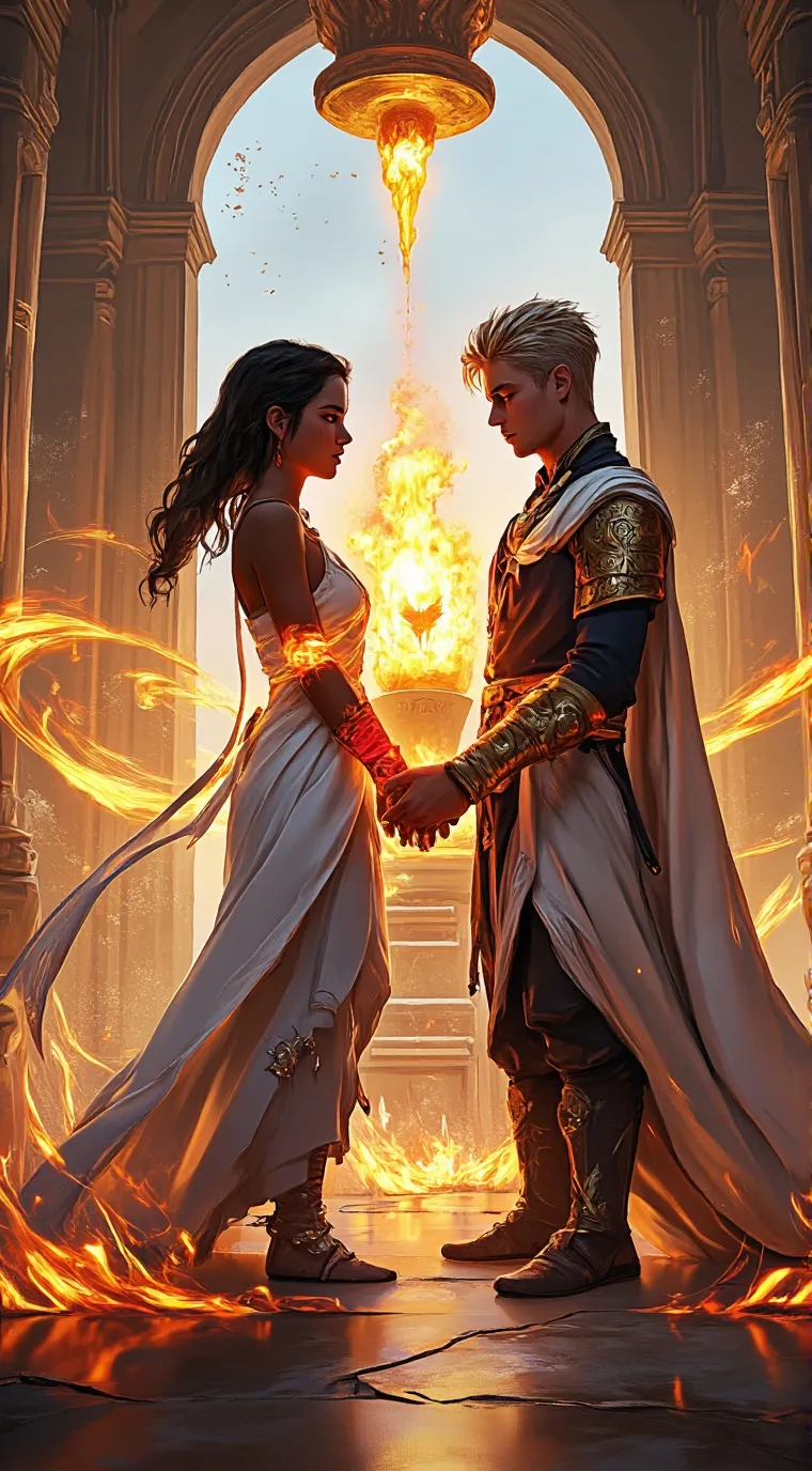 ai character: 🔥 Ashen Crown background