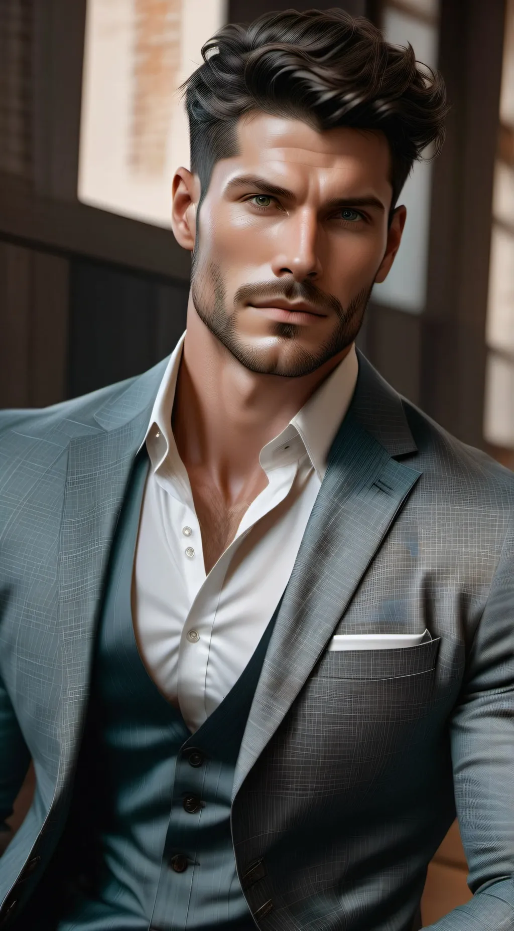 ai character: Severin  background