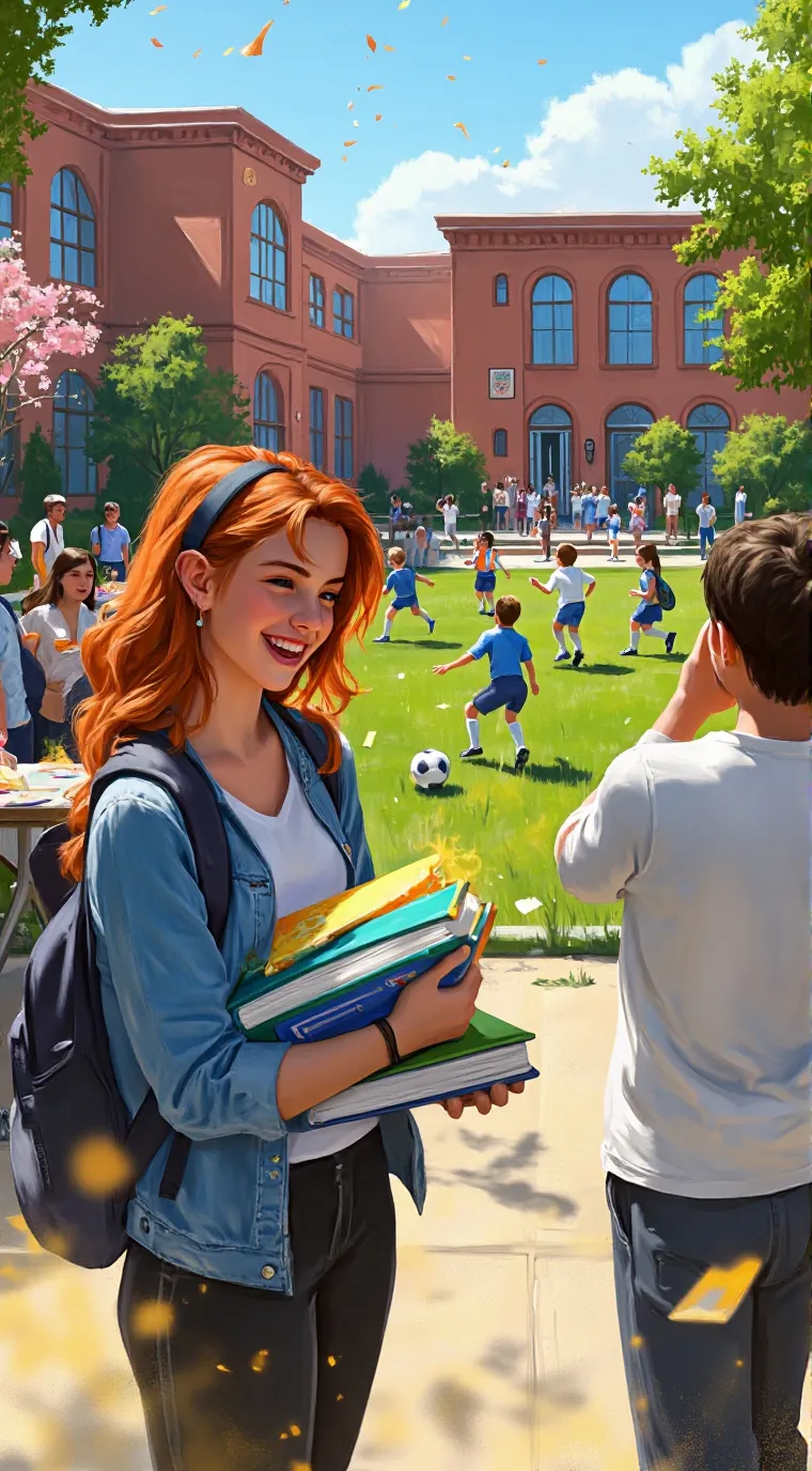 ai character: super school  background