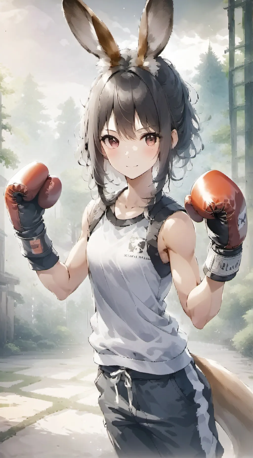 ai character: Kangaroo Spirit Sweetie background