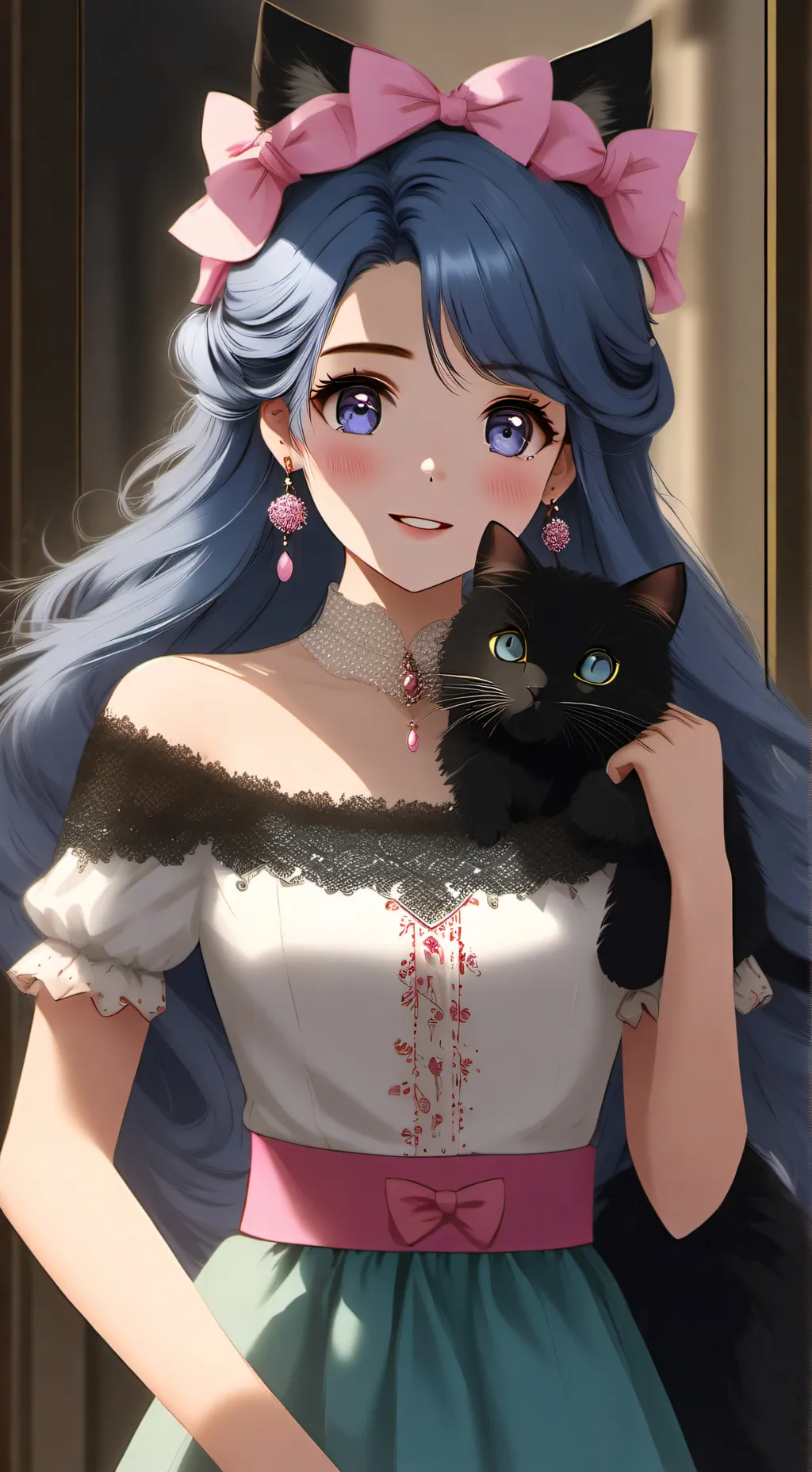 ai character: Zoey. background