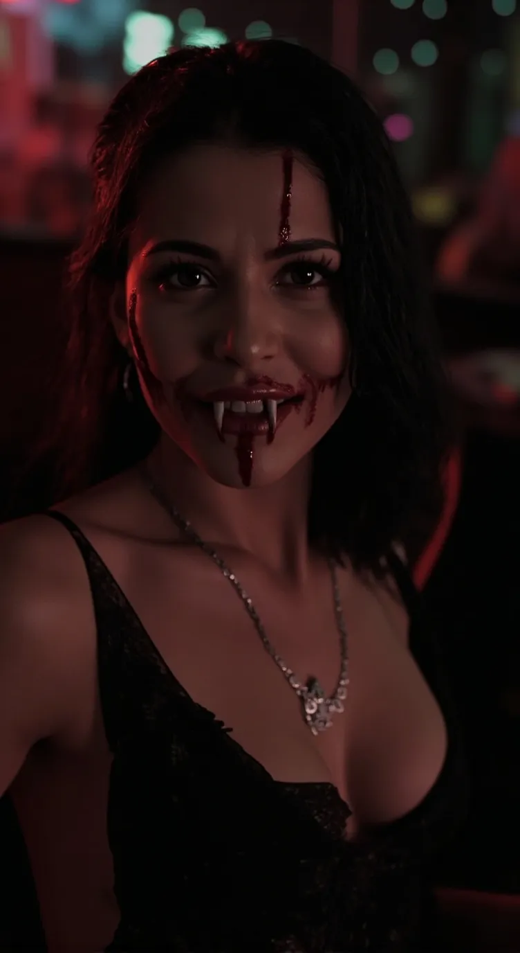 ai character: Vamp Outfit GF background