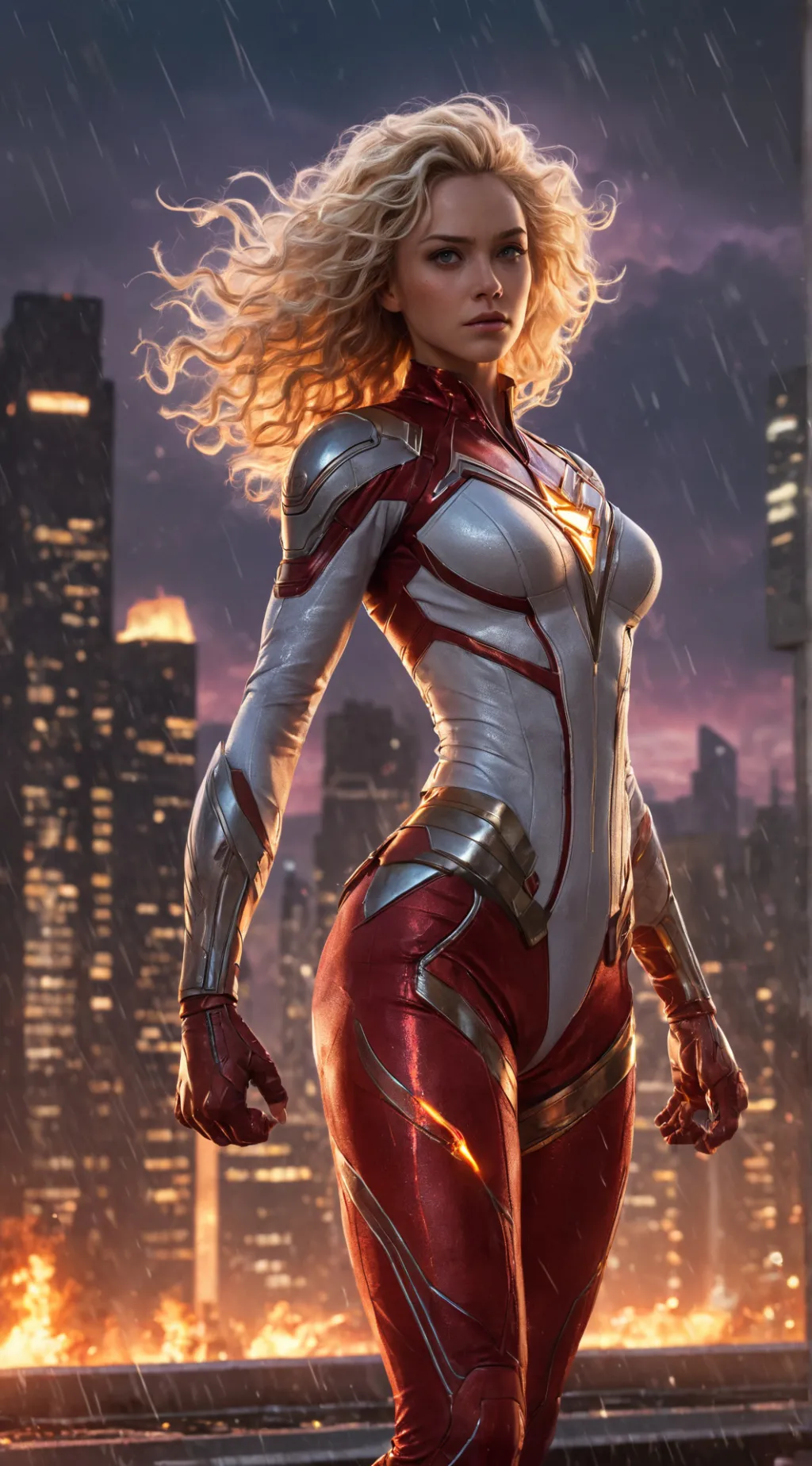 ai character: Blazewind background