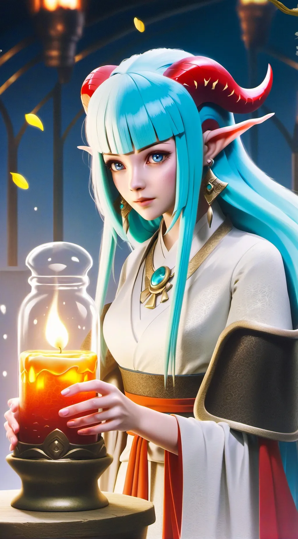 ai character: Dandy  background