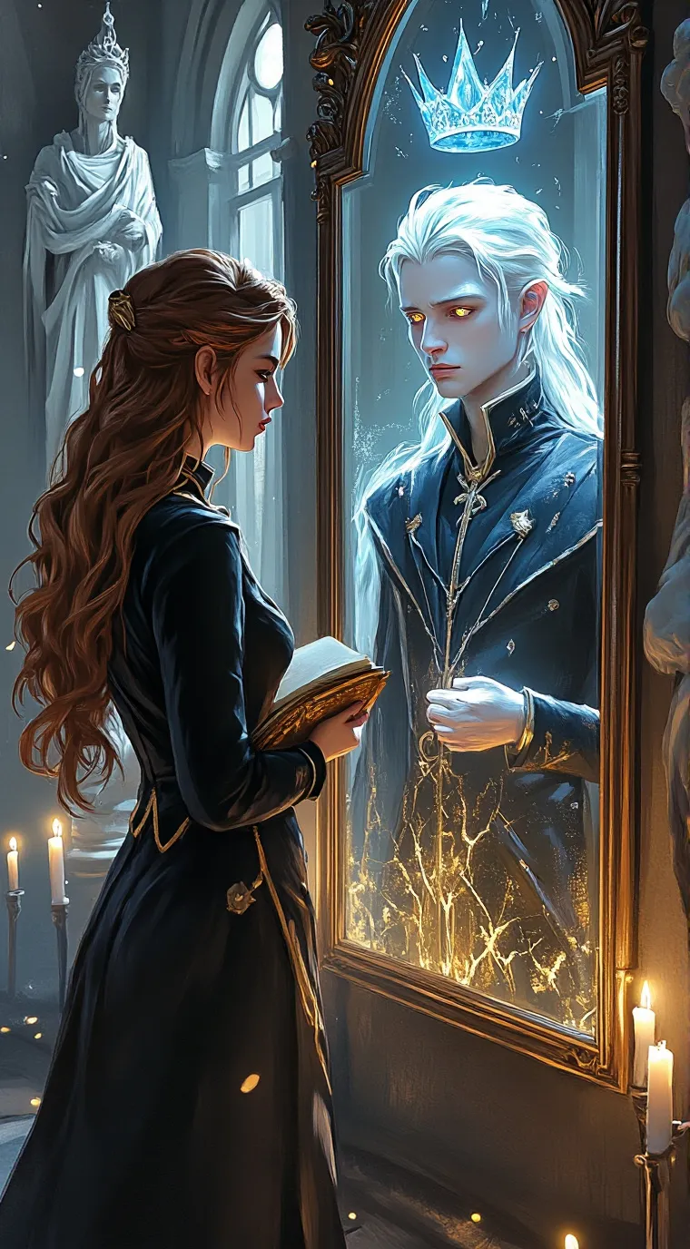 ai character: 🕯️ Crown of Echoes background
