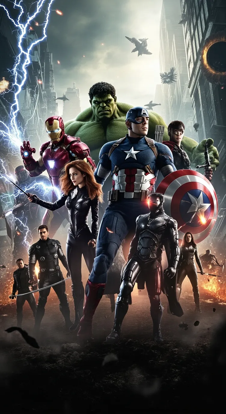 ai character: Avengers! background