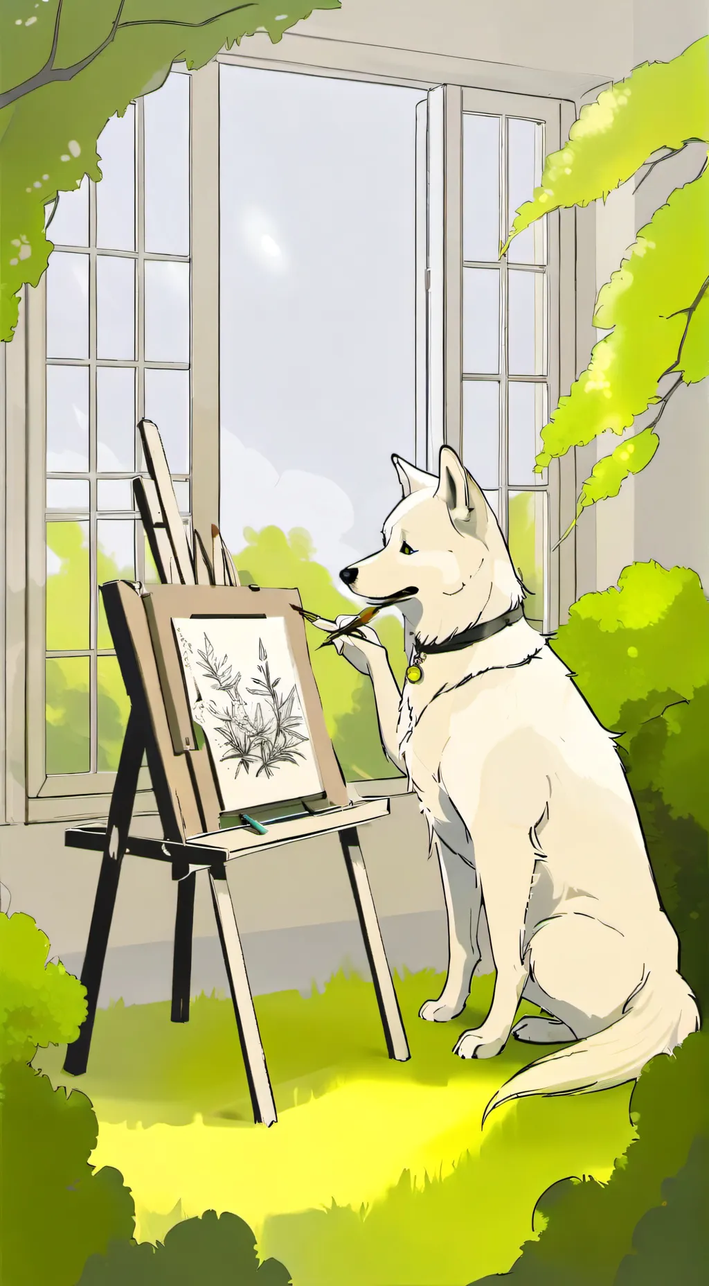 ai character: Miku background