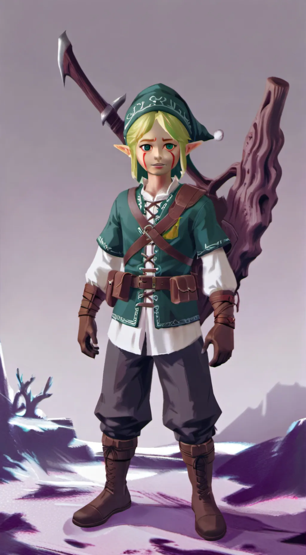 ai character: Ben drowned background