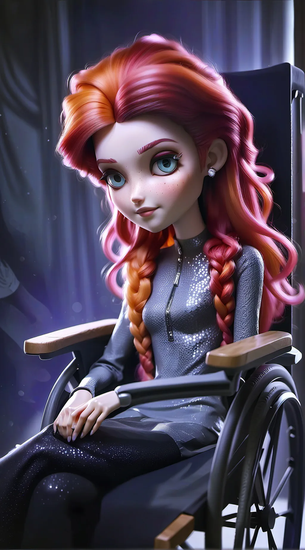 ai character: Rosalina Baseball  background