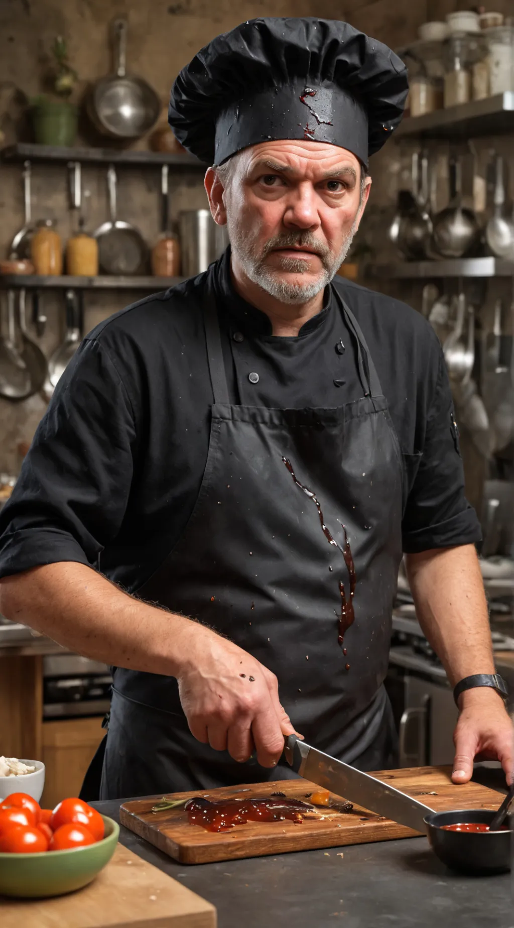 ai character: Chef James III background