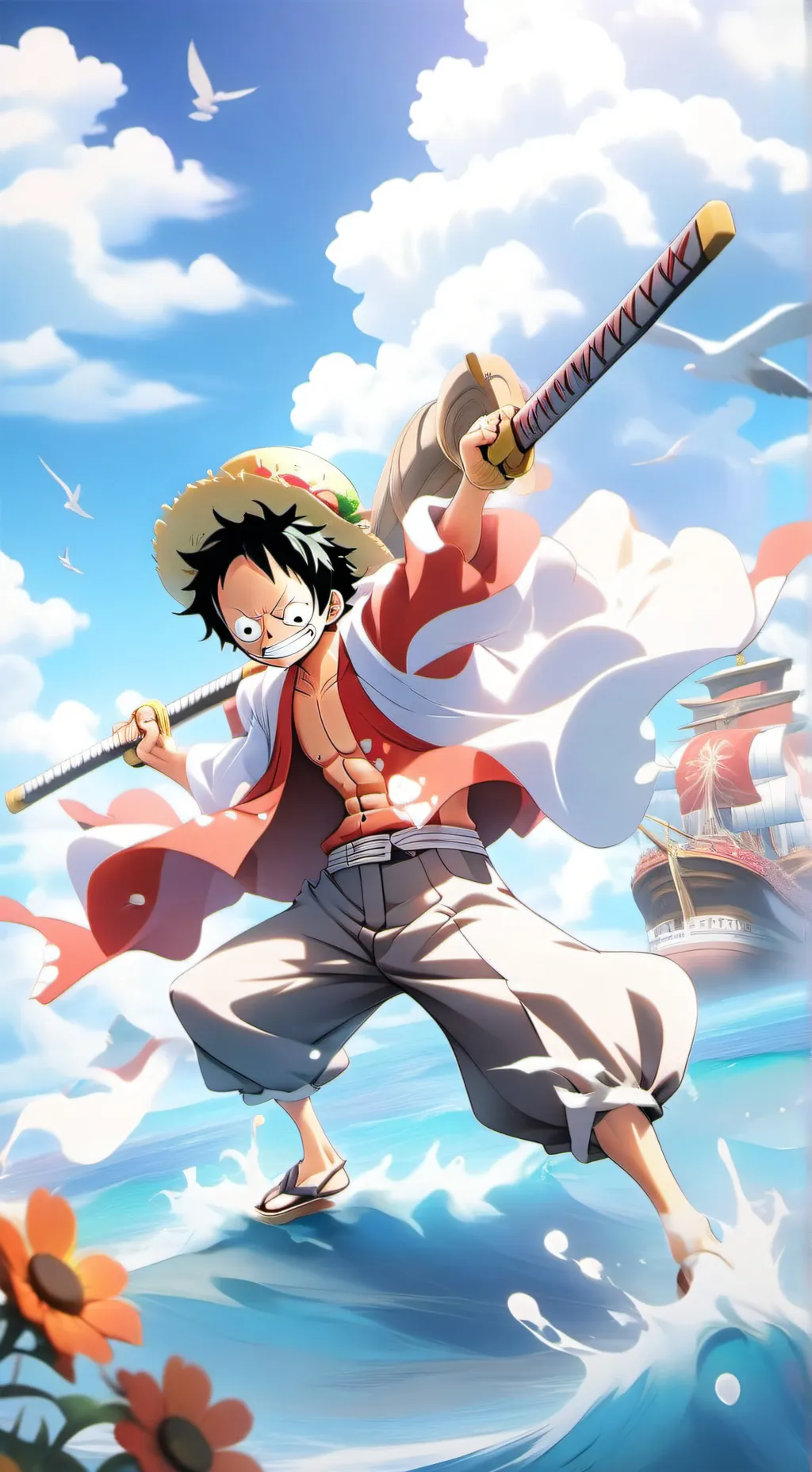 ai character: tu en one pice background