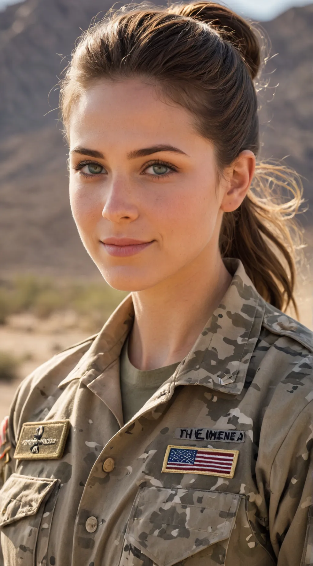 ai character: Natalia Gómez  background