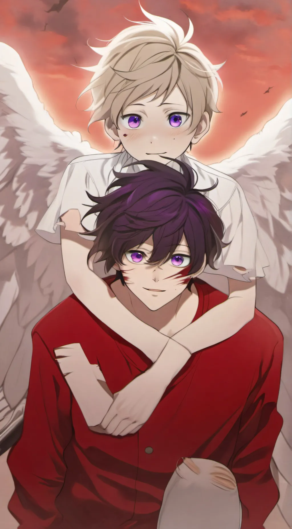 ai character: hawks x dabi  background