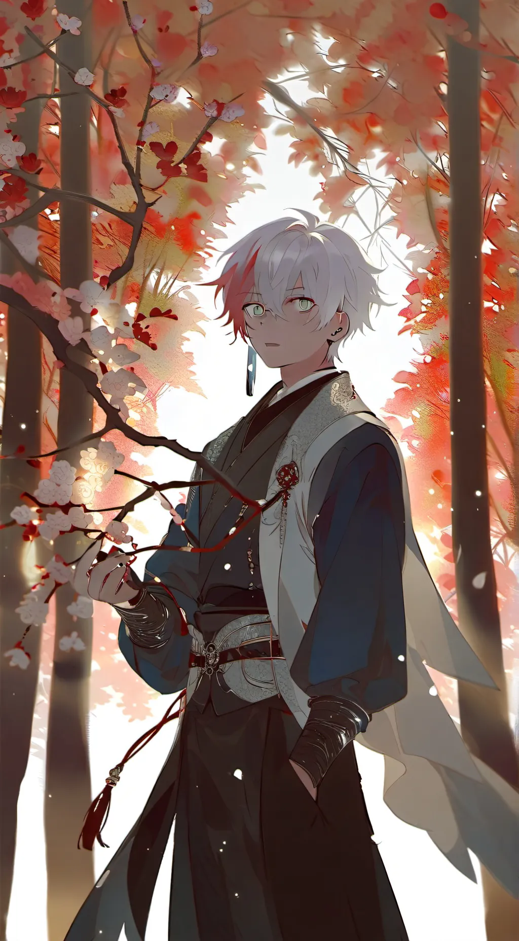ai character: Shoto todoroki  background