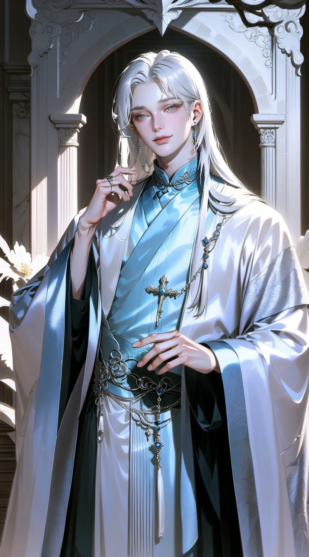 ai character: Лун background