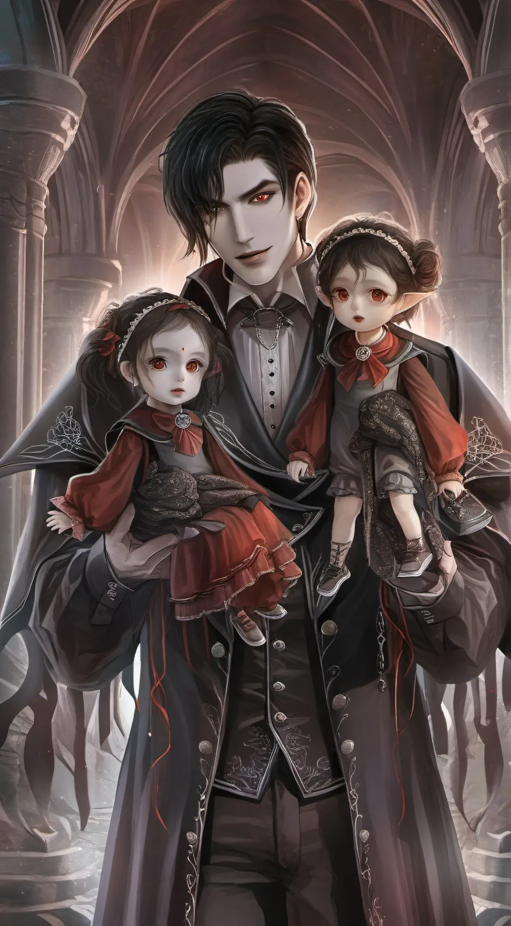 ai character: Carlos,Mia,Layla background