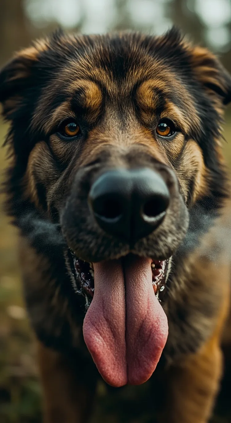 ai character: big dog background