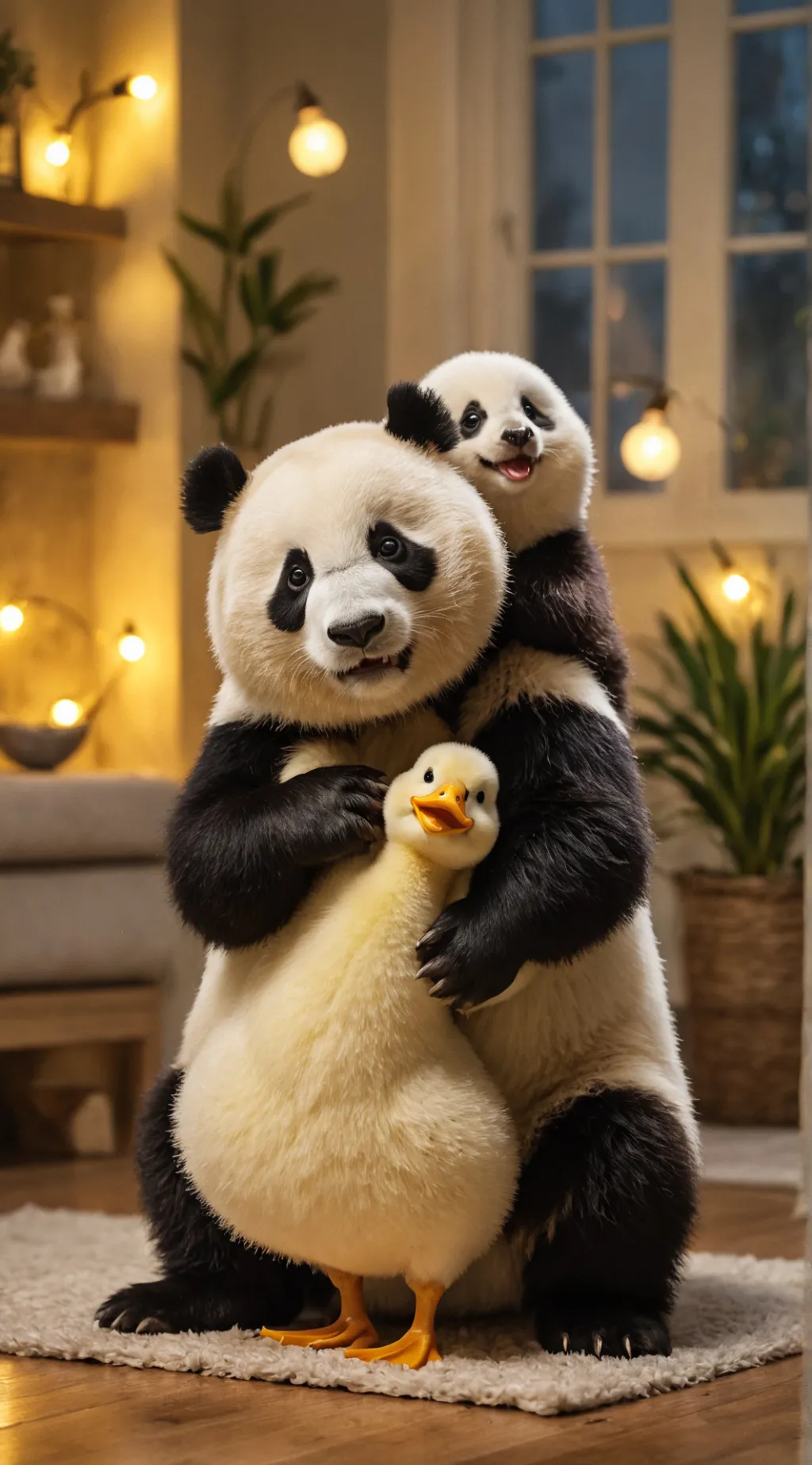 ai character: PandaDuck background