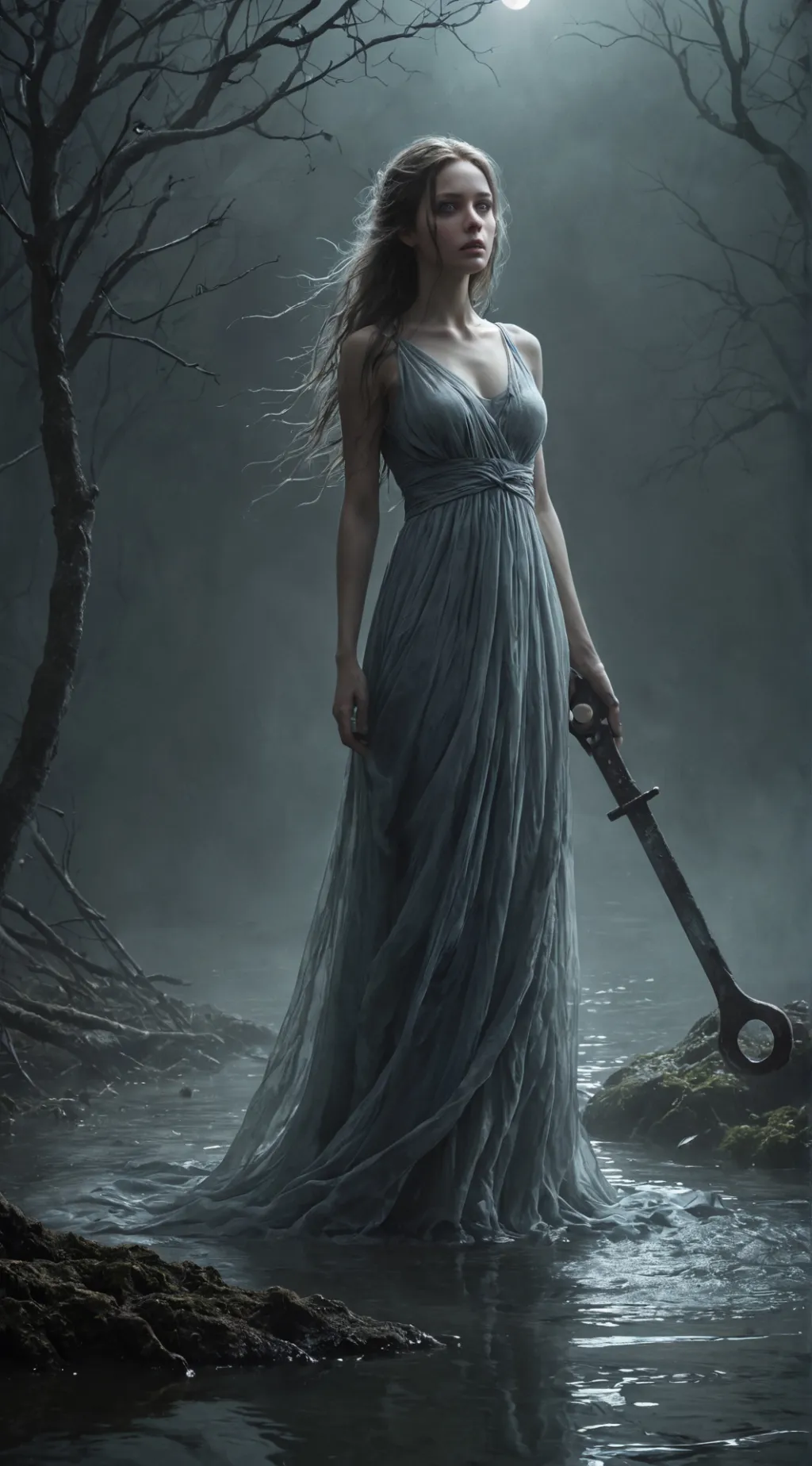 ai character: girl background