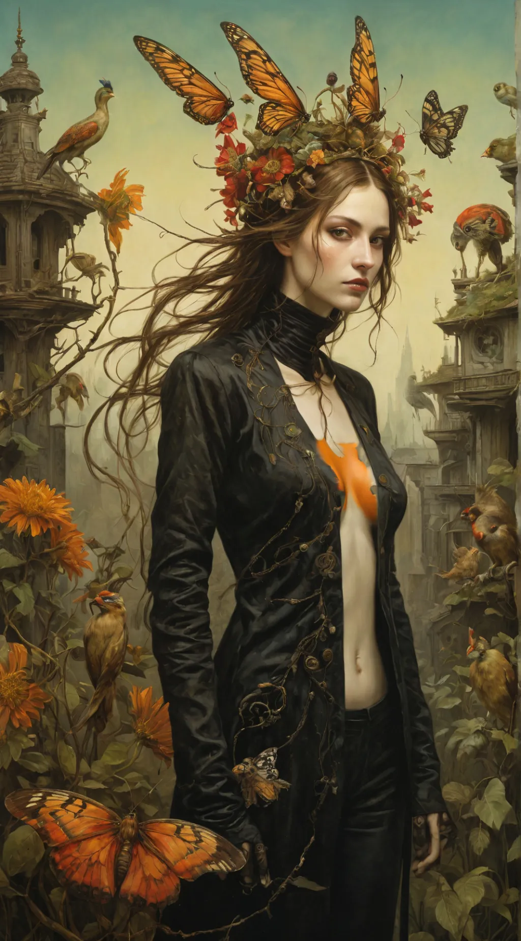 ai character: Monarch Queen  background