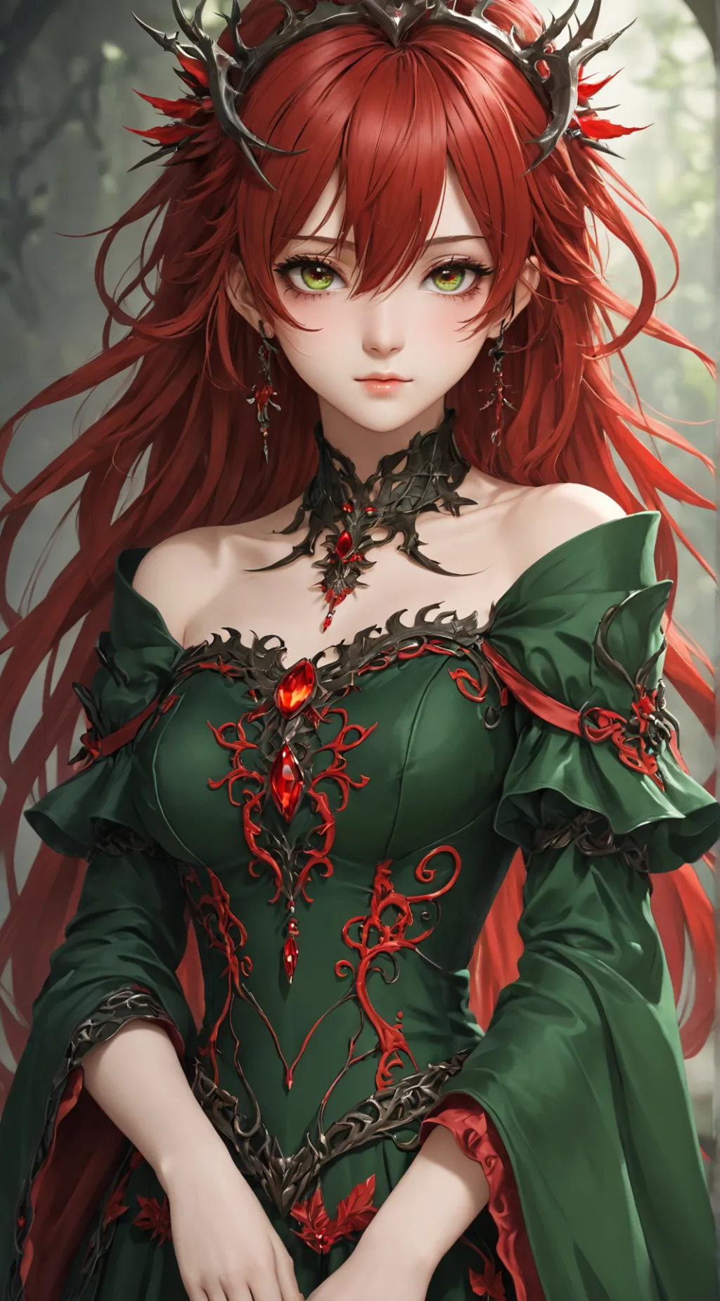 ai character: Thorn girl background