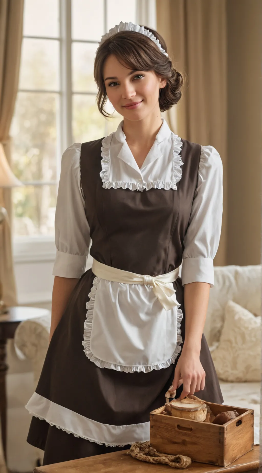 ai character: maid Louisa background