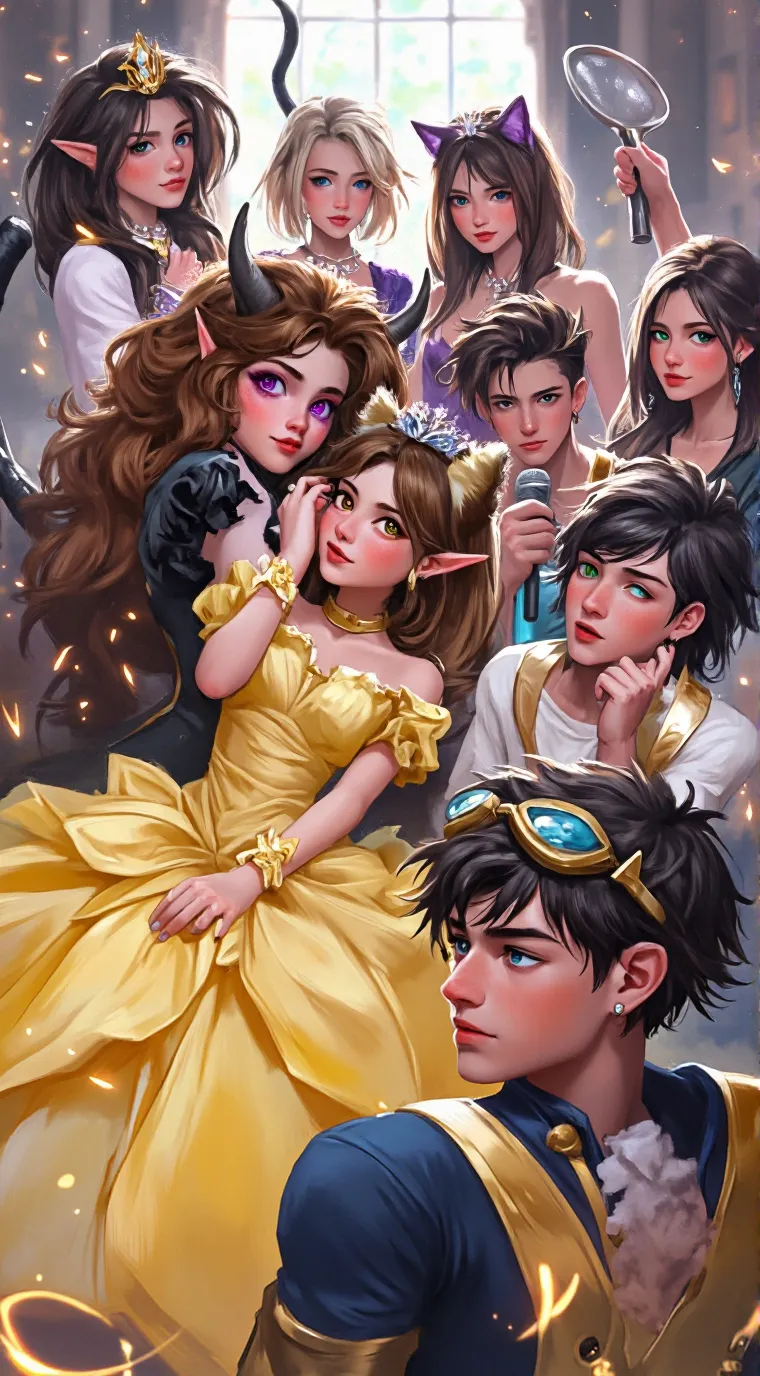 ai character: MIITOPIA VALENTINE background