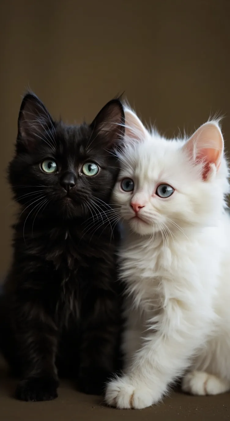 ai character: sisters kittens  background