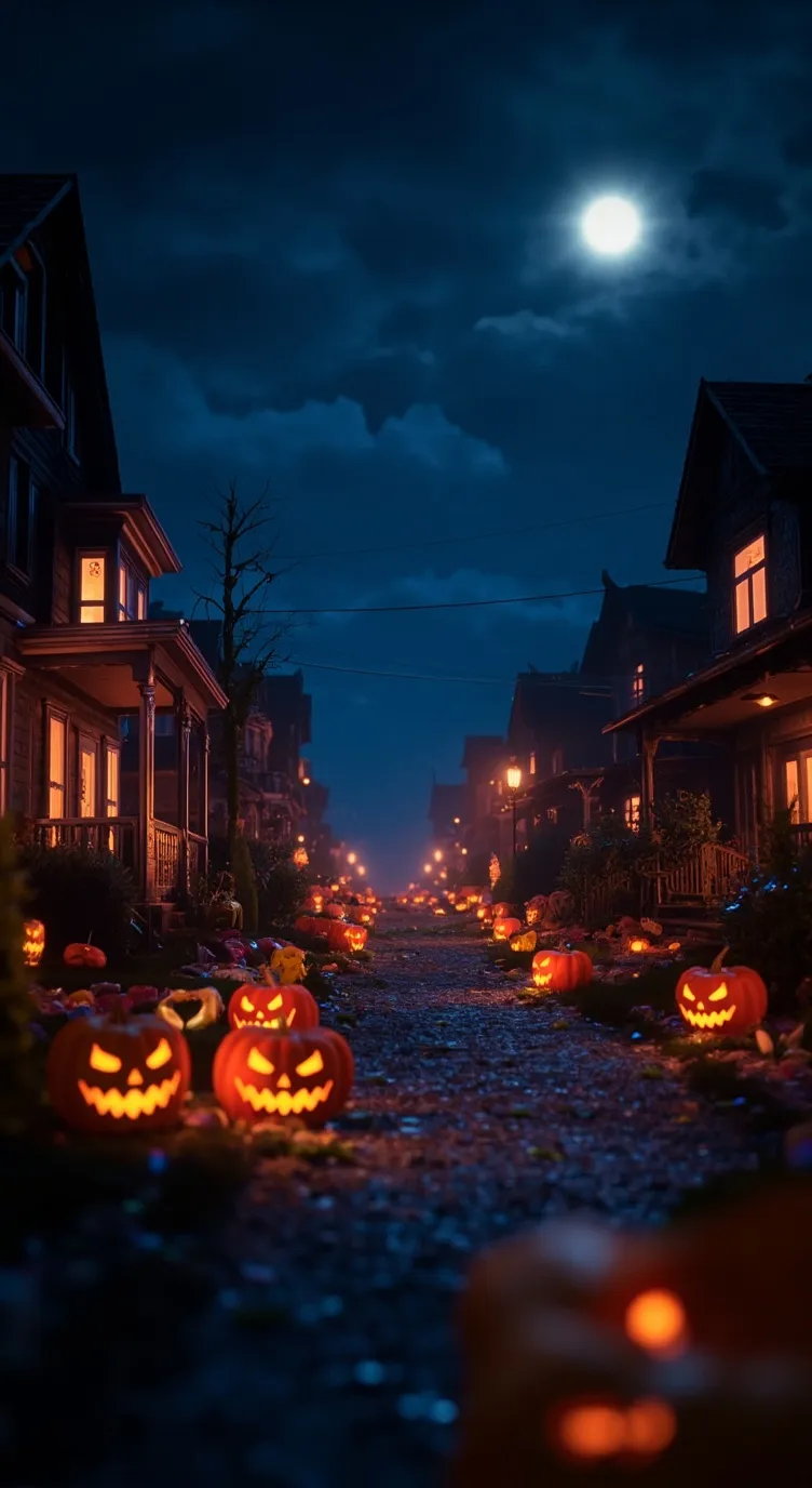 ai character: HALLOWEEN background