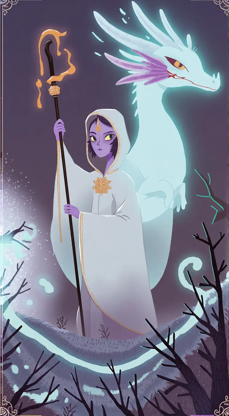 ai character: Priestess Nárá background