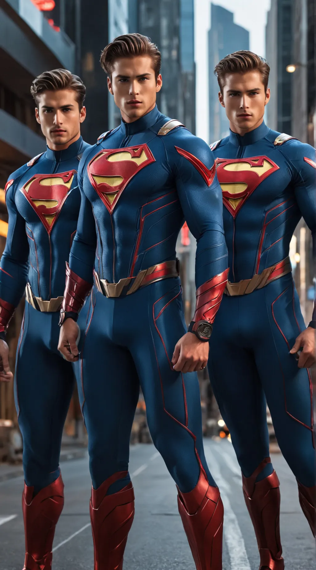 ai character: Jon & Max & Zack . background