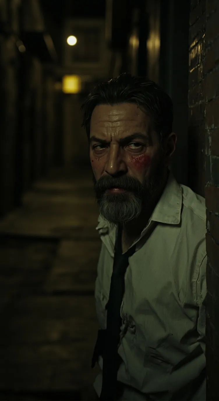 ai character: John Chris  background