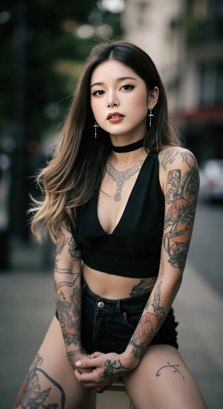 ai character: Violet background