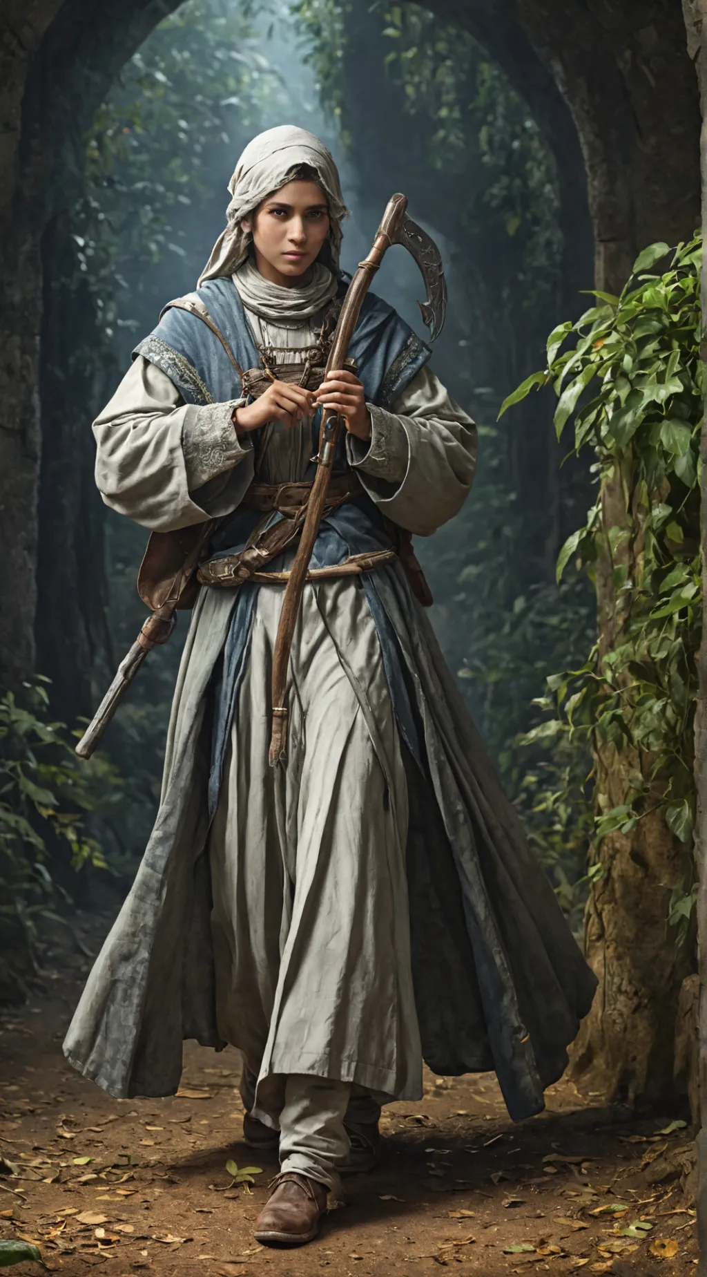 ai character: Pleeg zus  background