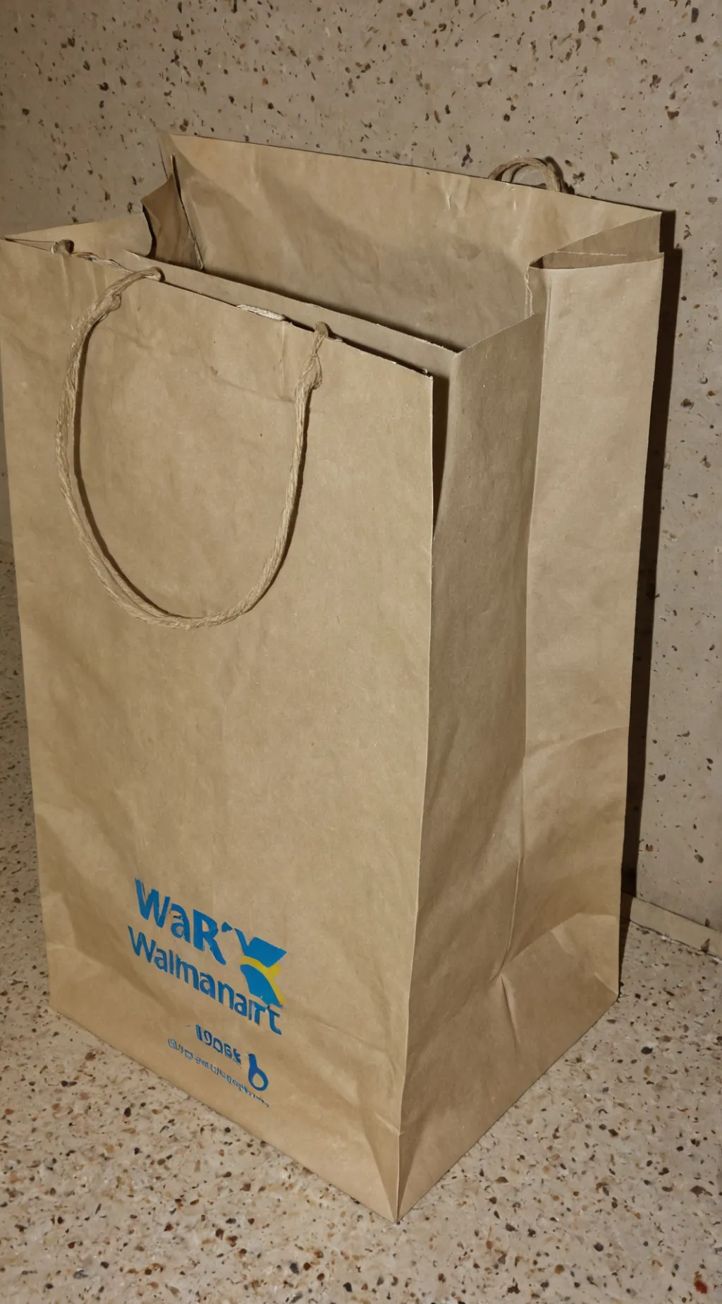 ai character: Walmart bag background