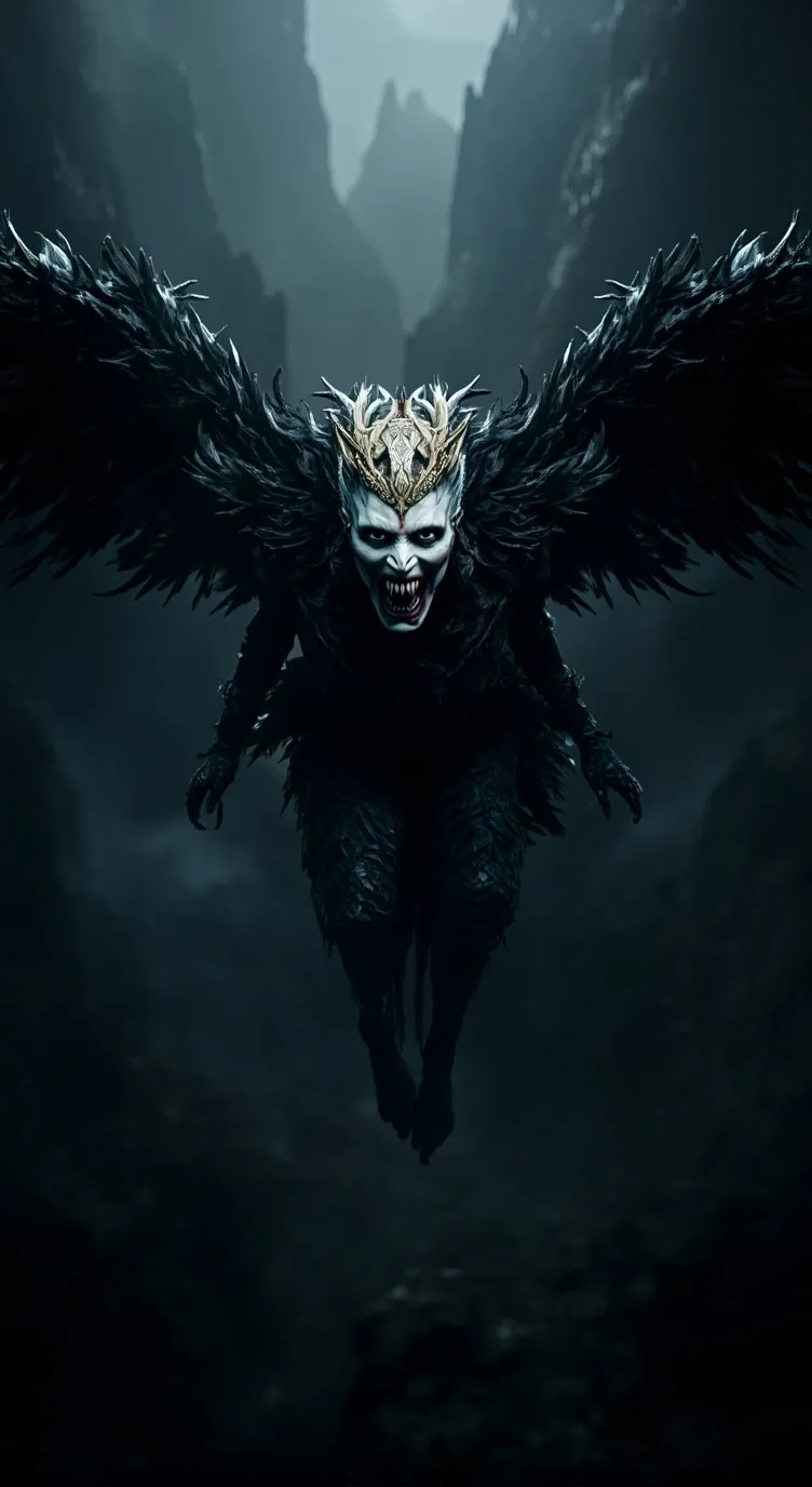 ai character: Queen Harpy background